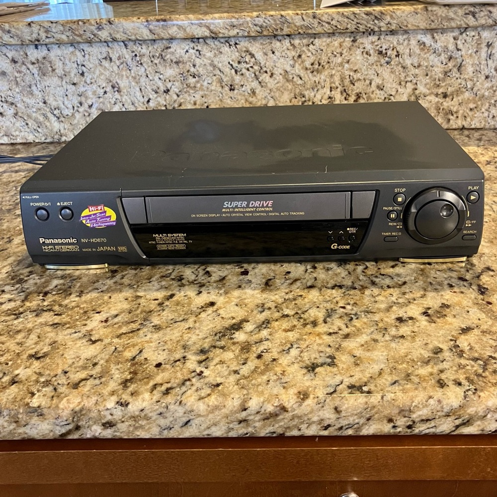 Rare Panasonic VCR NV-HD670BD super drive‎ Multi-System PAL/NTSC/ MESECAM Japan
